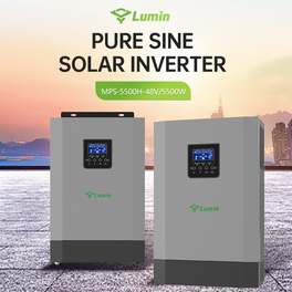 LUMIN Inverter MPS-H-48v/5500W Black and white