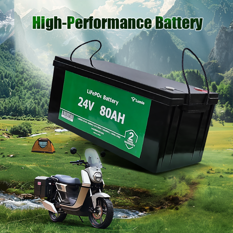 LUMIN LiFePO4 Battery NX-24v/80Ah (2048Wh) + BMS+1P8S