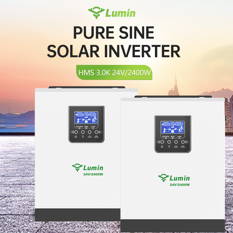 LUMIN Hybrid Inverter HMS-3.0k 24v 3KVA/2.4KW  70A