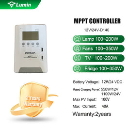 40A DEMUDA MPPT Solar Charge Controller