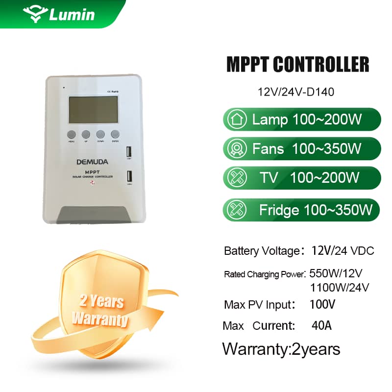 40A DEMUDA MPPT Solar Charge Controller